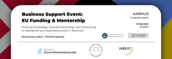 Aarhus / Business Support Event: EU Funding & Mentorship